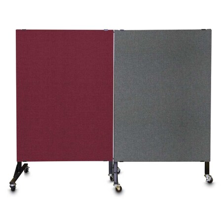 United Visual Products Enclosed Corkboard, 3 Door, 96"x48", 4" Fra UV3420-GOLD-FORBO